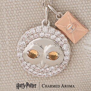 Official Harry Potter Hedwig Owl Necklace - Charmed Aroma